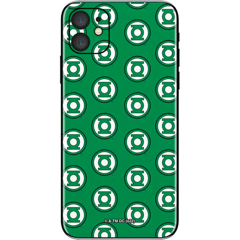 DC Comics Green Lantern Logo Pattern iPhone 11 Skin